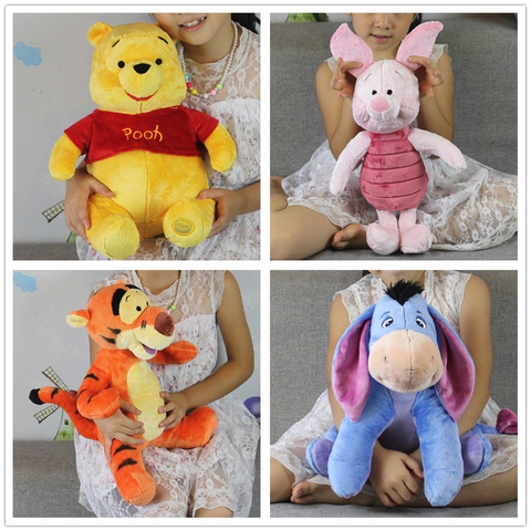 1piece winnie the pooh bear and tigger Eeyore donkey Piglet pig stuffed gift toys boys girl's brithday  gift ► Photo 1/6
