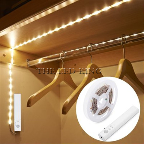 Wireless Motion Sensor lamp LED Strip Under Bed light Under Cabinet light 1M 2M 3M Night light Closet Wardrobe Stairs Door light ► Photo 1/6