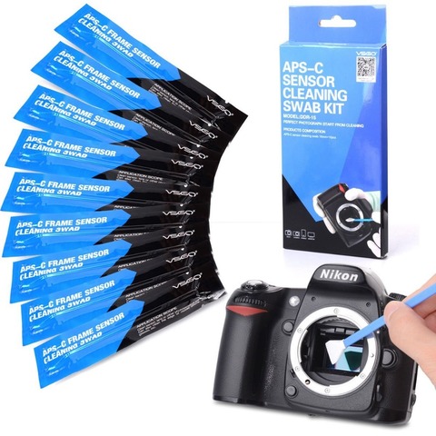 VSGO Camera Sensor Cleaning Kit DDR-15 10PCS Sensoe Swabs for Nikon SLR Digital Cameras Cleaning ► Photo 1/6