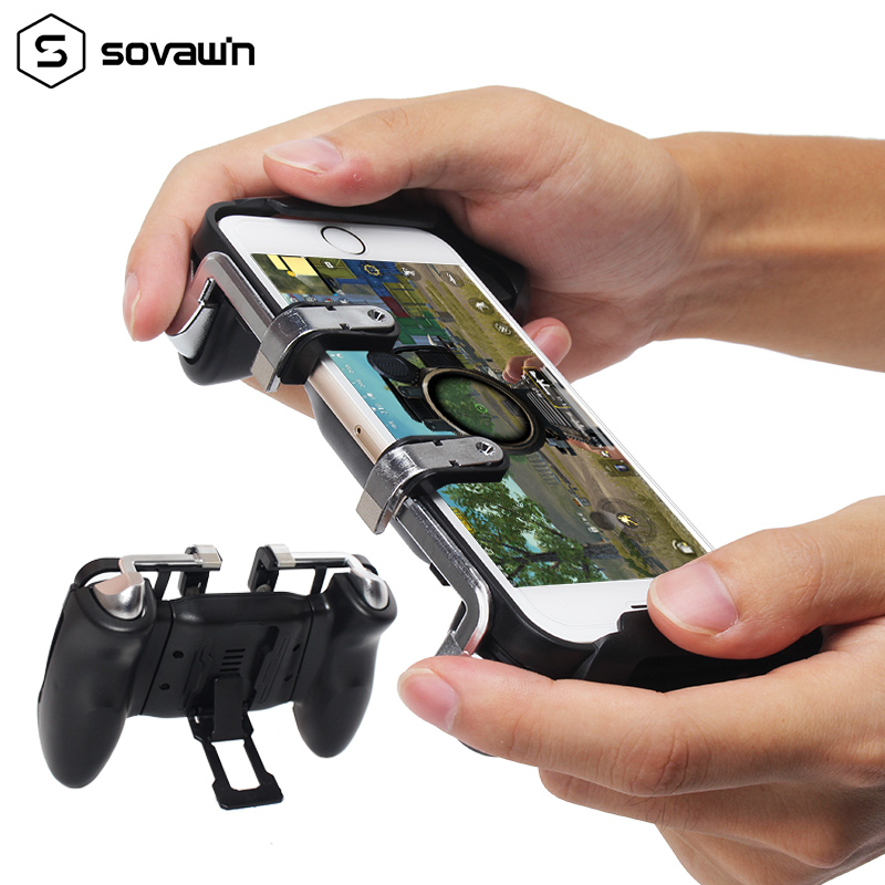 Bangladesh Kruik Coördineren Sovawin Gamepad For PUBG Controller Gaming Trigger Fire Button L1R1 Shooter  Portable Game Pad Android with holder For Smartphone - Price history &  Review | AliExpress Seller - SH Electronics Store | Alitools.io