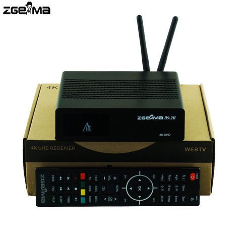 2 pcs/lot zgemma h9.2h 4K satellite tv receiver dvb s2x + dvb c/t2 with build in wifi ► Photo 1/1