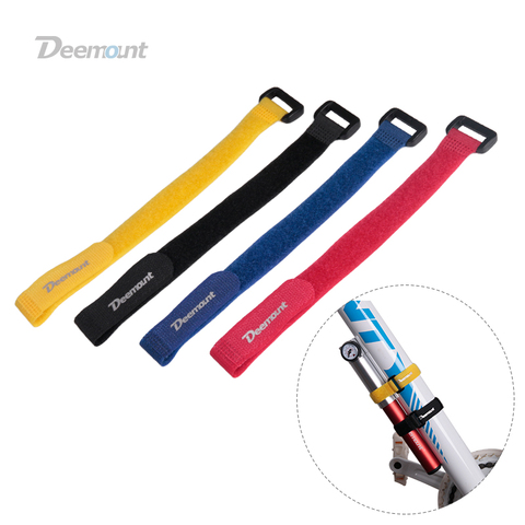 Deemount 4PCS Bicycle Nylon Hook/Loop Tape Self Adhesive Strap Bike Cable Thread Tie  Pump Bottle Band Flashlight Bandage ► Photo 1/6