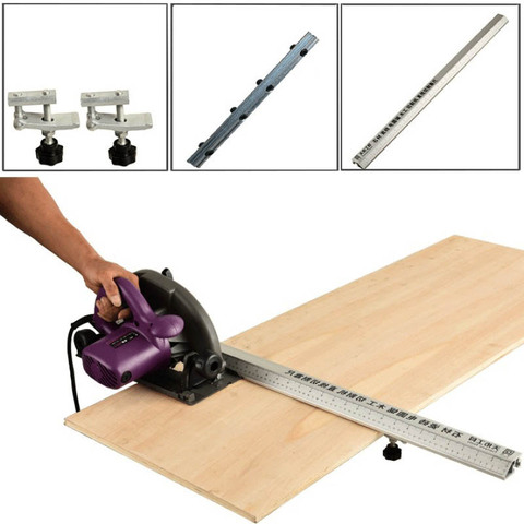 Flip saw Electric Circular Saw Cutting Machine Guide Foot Ruler Guide 3in 1 45 Degrees Chamfer Fixture Angle Cutting Helper Tool ► Photo 1/6