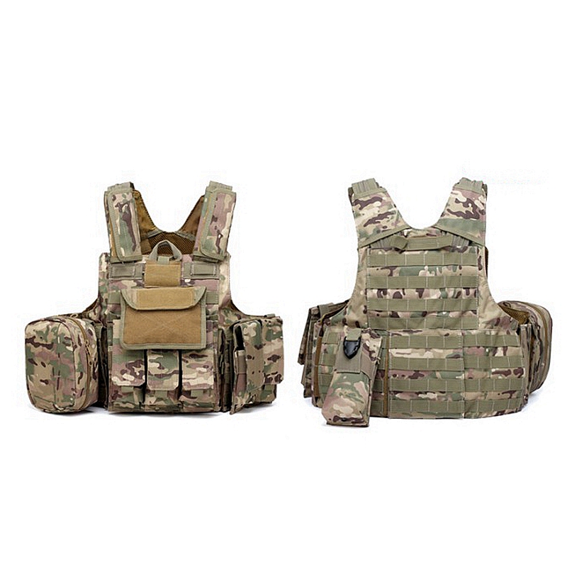 Tactical Vest Military Police Gear Airsoft Hunting Combat Assault Carrier Plate 
