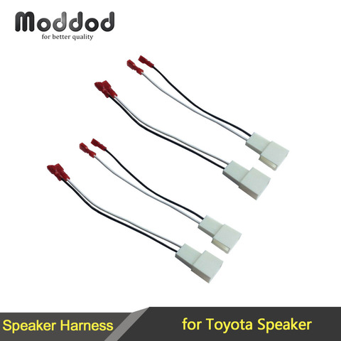 For Toyota Speaker Wire Harness Connects Aftermarket to OEM Adapter Plug Set Connector Wiring Cable Adaptor ► Photo 1/3