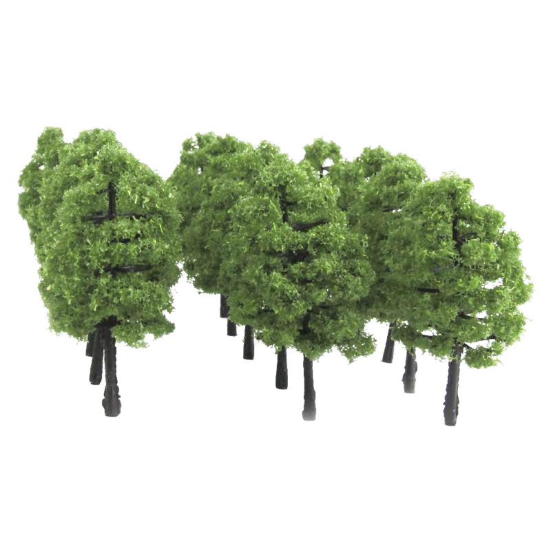 20pcs Plastic Miniature Model Trees Artificial Tree Train Railroad Layout Scenery Architecture Kids Landscape Accessory Tree ► Photo 1/1