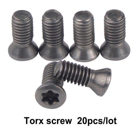 20pcs/lot M1.8 M2 M2.5 M3 M3.5 M4 M5 M6 torx screw for carbide turning inserts CNC lathe tool accessories bar alloy steel 12.9 ► Photo 1/6