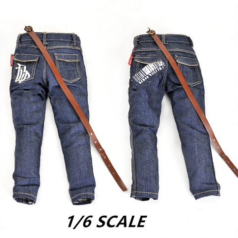 1/6 Scale Male Classic Jeans for 12 inches Action Figure Body Dressup Accessories Mini Soldier Military Model Modified Clothes ► Photo 1/6
