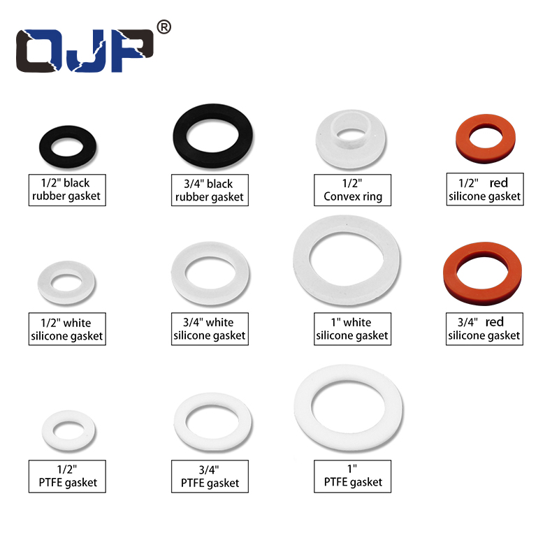 100 X Rubber Silicon Flat Gasket Sealing O Ring For Hose Pipes Bellow Tube 