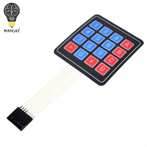 WAVGAT 20PCS 16 Key 4 x 4 Membrane Switch Keypad 4x4 4*4 Matrix Array Matrix keyboard ► Photo 1/5