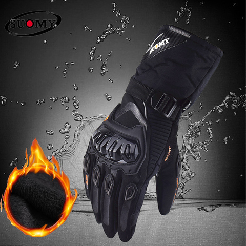Suomy Free shipping Winter warm motorcycle gloves 100% Waterproof windproof Guantes Moto Luvas Touch Screen Motosiklet Eldiveni ► Photo 1/6