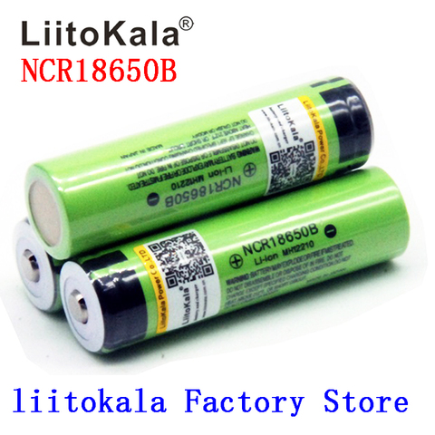 2022 NEW Liitokala 18650 Battery 3400mAh 3.7V Li-ion NCR18650B Battery 18650 Rechargeable for Flashlight  (NO PCB) ► Photo 1/6
