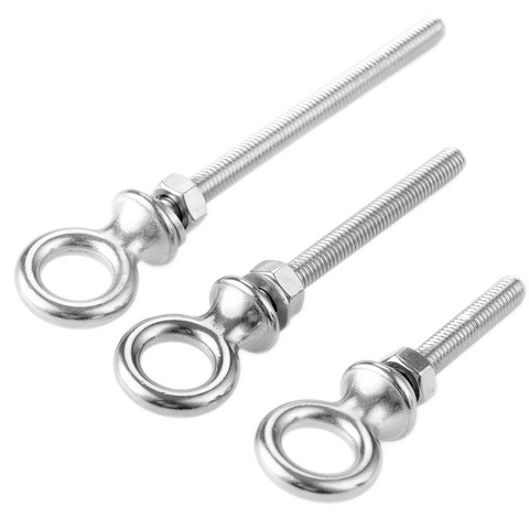 1 Pc Marine Grade 316 Stainless Steel Long Lifting Eye Bolt Eyebolts With Nuts & Washers Set Boats Screw M6*40 M6*60 M6*80 M8*60 ► Photo 1/6