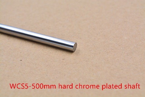 3D printer rod shaft WCS 5mm linear  length 500mm chrome plated  guide rail round   1pcs ► Photo 1/2