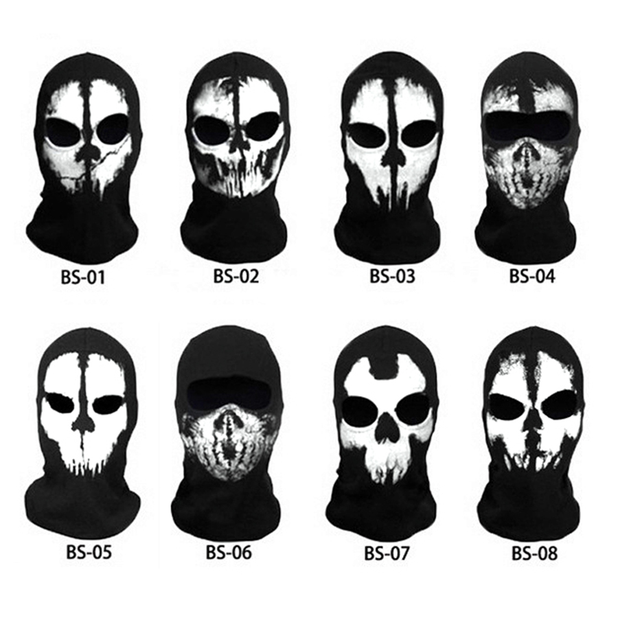 Cool Skull Multi Intball CS Face Mask Ski Bike Motorcycle Sports Wear Halloween 