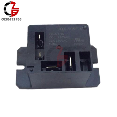Air Condition Relay JQX-105F-4-220V-1HS Relay AC 220V 30A HF105F 4 Pin for Air Conditioner ► Photo 1/4