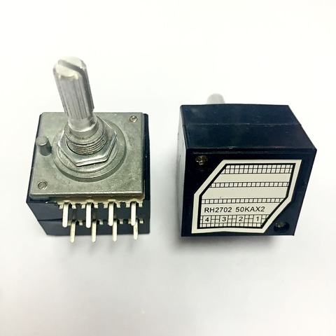 resistor stepping double volume potentiometer RH2702-50KA index 50KA RH2702-100KA RH2702-250KA  RH2702 2702 50KA 100KA 250KA ► Photo 1/1