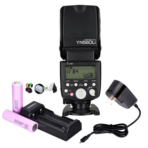 Yongnuo YN560Li Lithium Battery Speedlite GN58 2.4G Wireless Master Slave Camera Flash Universal for Canon Nikon Pentax Olympus ► Photo 1/6