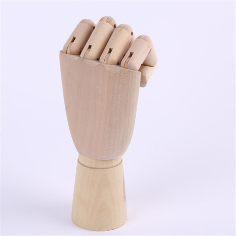 1PC Human Artist Model Wooden Hand Drawing Sketch Ornaments Mannequin Hand Movable Limbs Minatures Decor For Home Office Garden ► Photo 1/5