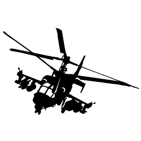 CS-415#15*23.7cm Sticker - Ka-52 helicopter funny car sticker and decal silver/black vinyl auto car stickers ► Photo 1/6