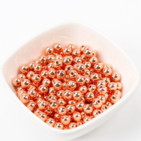 4mm 6mm 8mm 10mm 12mm 14mm 16mm Copper CCB Round Seed Spacer Loose Beads For Jewelry making DIY KL171 ► Photo 1/6