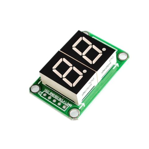 74HC595 Static Driving 2 Segment Digital Display Module Seamless Can Series 0.5-inch 2-bright Red ► Photo 1/3