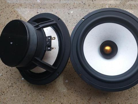 2unit HiFI 6.5 7 inch  MICA mix paper cone   fullrange speaker  full range woofer pair ► Photo 1/6