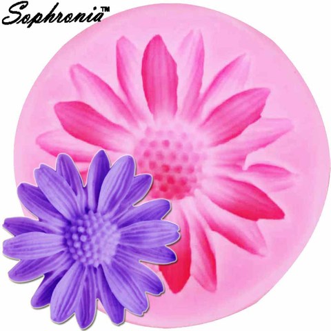 Sophronia UV Resin Jewelry Liquid Silicone Mold Chrysanthemum Daisy Flower Charms Pendant For DIY Charms Making M850 ► Photo 1/6