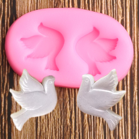 Pigeon Bird Silicone Mold DIY Party Cake Decorating Tools Fondant Baking Chocolate Candy Gumpaste Moulds ► Photo 1/6