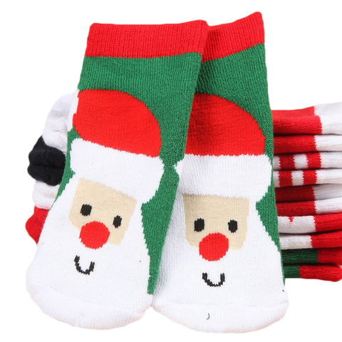 Terry Cartoon Baby Socks Winter Thick Cotton Socks for Girls Fashion Children Girl Christmas Socks Baby Boy 1 2 3 4 5 Years ► Photo 1/6