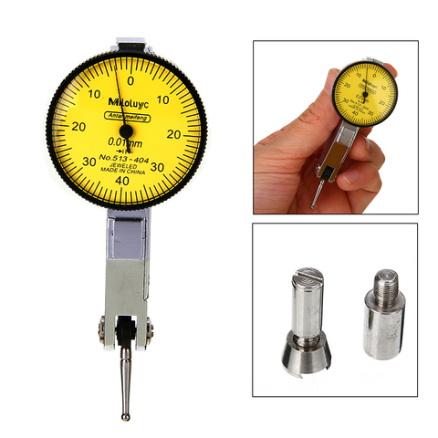 Accurate Dial Gauge Test Indicator Precision Metric with Dovetail Rails Mount 0-40-0 0.01mm Mayitr Measuring Instrument Tool ► Photo 1/6