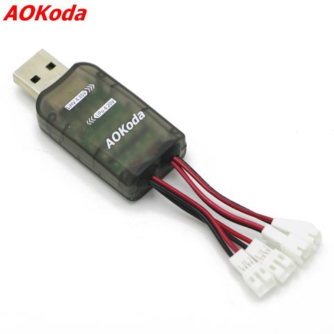 AOKoda CX405 4CH Micro USB Battery Charger For 1S Lipo LiHV Battery High Quality For RC Helicopter ► Photo 1/4