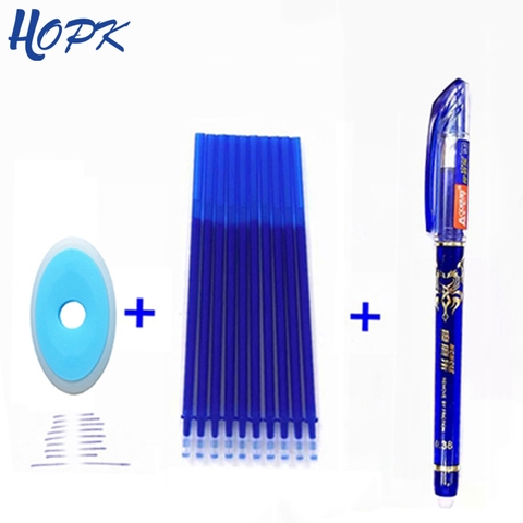 3/12Pcs/Set 0.38mm Erasable Pen Washable Handle Blue Black Erasable Ballpoint Pen Refill Rod School Office Writing Stationery ► Photo 1/6