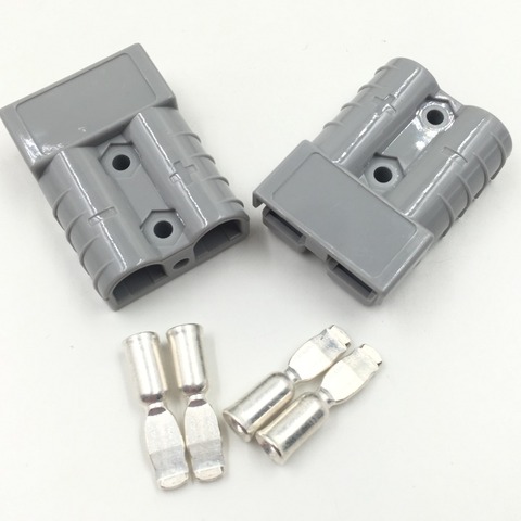 2pcs  Power Products SB50 600V Connector 992 gray 8AWG 5952 pin cable ► Photo 1/6