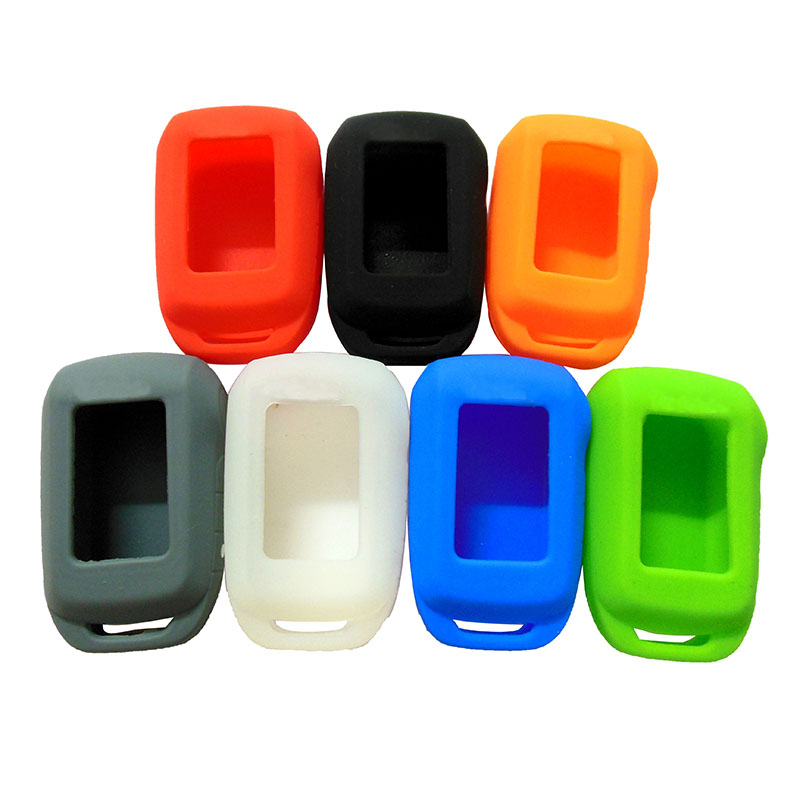 Cheap Silicone Key Case Russia A93/A63 Two Way Car Alarm LCD