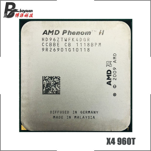 AMD Phenom II X4 960T 3.0 GHz Quad-core CPU Processor HD96ZTWFK4DGR Socket AM3 ► Photo 1/1