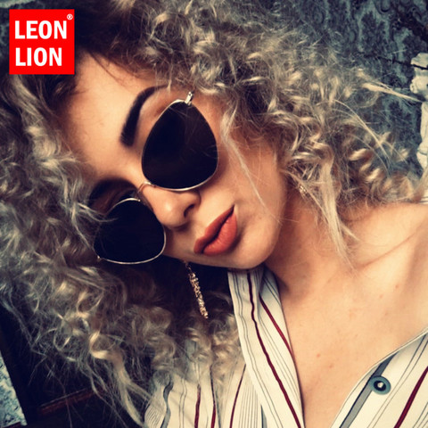 LeonLion 2022 Vintage Metal Cateye Sunglasses Women Retro Classic Glasses Street Beat Shopping Mirror Oculos De Sol Gafas UV400 ► Photo 1/6