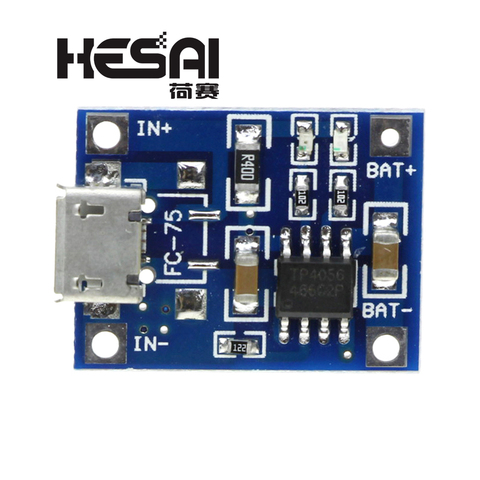 TP4056 5V TENSTAR ROBOT 1A Micro USB 18650 Lithium Battery Charging Board Charger Module+Protection Dual Functions ► Photo 1/6