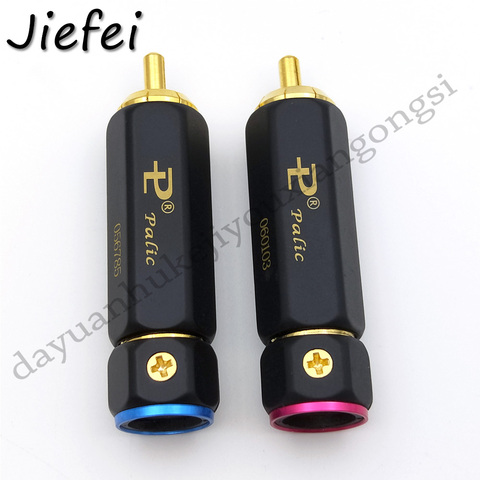 2-50pcs High quality Gold Plated Copper Pailiccs RCA Male Plug Jack Plug Locking Soldering Audio Connector ► Photo 1/5