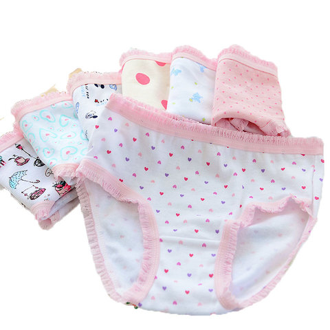 6pcs Little Girls Underwear Cotton Baby Panties Briefs Shorts Daughter  Underpant