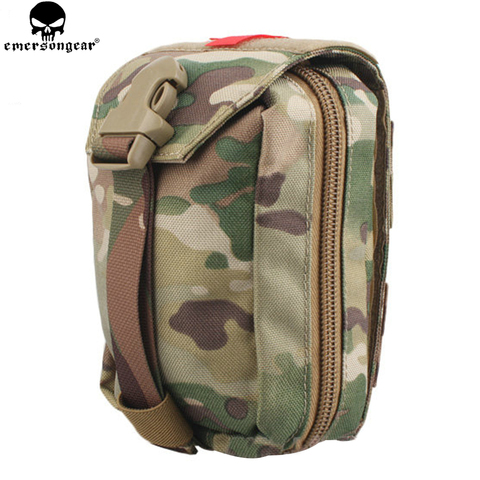 EMERSONGEAR Tactical First Aid Pouch Molle Kit Medical Bag Military Utility Pouch Paintball EDC Bag Multicam Black EM6368  ► Photo 1/1