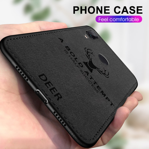 Fabric Cloth Phone Case For Xiaomi Redmi Note 7 Pro 5 6 Pro 6A 5 Plus Deer Pattern Cover Shockproof Mobile Cases Note7 Pro Case ► Photo 1/6