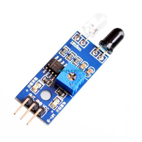 Smart Electronics New for Arduino Diy Smart Car Robot Reflective Photoelectric 3pin IR Infrared Obstacle Avoidance Sensor Module ► Photo 1/3