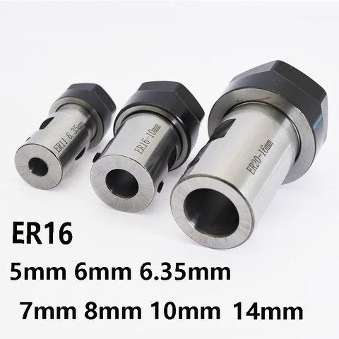 1pcs ER16 5mm 6mm 8mm 10mm 14mm Drill of ER Tool Frame Engraving Machine for Motor Shaft Spindle extension rod ► Photo 1/6