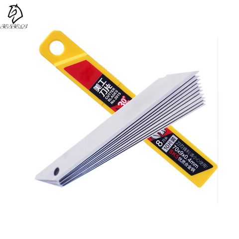 10 Pcs Office Supplies Utility Knife Refill Blades Alloy Steel Replaceable Blades Cutting Blades For Utility Knife ► Photo 1/6
