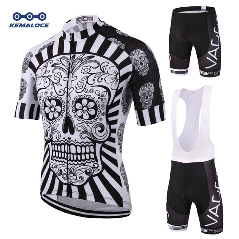 2022 Skeleton Men Cycling Wear Ropa Ciclismo Jersey Set Brand Uv Team Bicycle Clothing Kit Fitness Mountain Road Race Bike Suit ► Photo 1/6