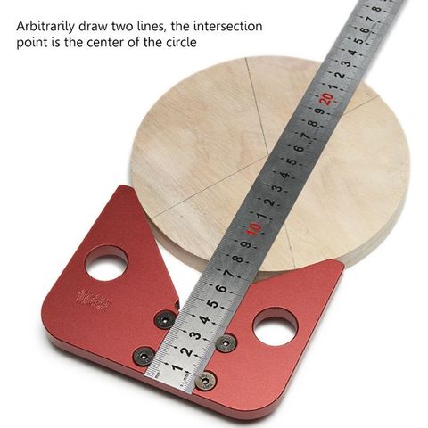 45 degree angle scribe round center line scribe wood ruled carpenter round heart ruler layout gauge woodworking tools ► Photo 1/6