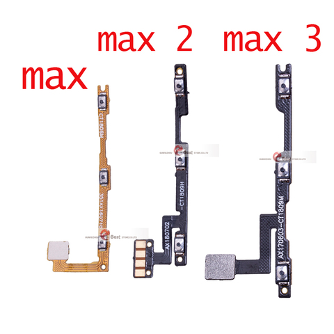 1pcs New Power On/Off Key & Volume Side Button Flex Cable for Xiaomi Max Mi Max 2 max 3  Repair Parts ► Photo 1/4
