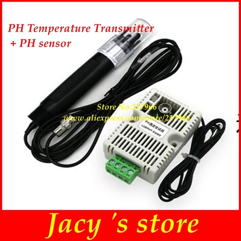 PH Temperature Transmitter Detection Sensor Module Voltage 0-5V 0-10V  4-20mA RS485 Output  PH sensor PH electrode BNC ► Photo 1/3