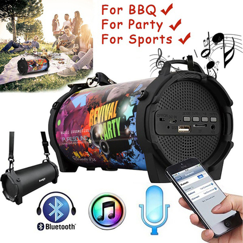 New Outdoor Portable Subwoofer Column Bluetooth Speaker Wireless Powerful Sports Speakers Radio FM Mp3 player Scalable 	SL-10 ► Photo 1/6